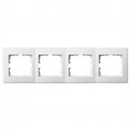 Рамка четырехместная Lezard Lesya горизонтальная белый 705-0200-149
