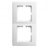 Рамка двухместная Lezard Lesya вертикальная белый 705-0200-152