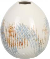 Ваза керамическая Egoiste 17х20 см 20 см голубая с желтым