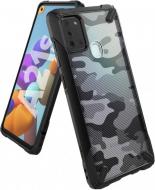 Чехол-накладка Ringke Fusion X для Samsung Galaxy A21s Camo Black (RCS4839)
