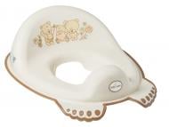 Накладка дитяча на унітаз Tega baby Ведмедики з гумками протиковзними, беж