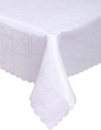Скатерть Dertsiz жаккард 160x220 см белый Karna
