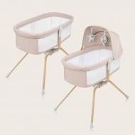 Кроватка-люлька приставная Lionelo LO-MALIN EVO BEIGE NATURAL