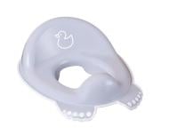 Накладка дитяча на унітаз Tega baby Каченя з гумками протиковзними, світло-сірий