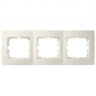Рамка трехместная Lezard Lesya горизонтальная кремовый 705-0300-148