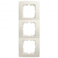 Рамка трехместная Lezard Lesya вертикальная кремовый 705-0300-153