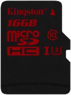 Карта памяти Kingston Class 10 UHS| U3 16GB microSDHC no adapter (SDCA3/16GBSP)
