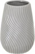 Ваза керамическая Luna Волна 14,5х20 см 20 см серая