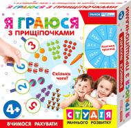 Игра настольная Ранок Я играю с прищепочками. Учимся считать 293223