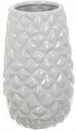Ваза Luna Гламур 12х20 см светло-серая 20 см
