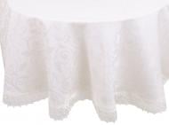 Скатерть KDK Ø 160 см кремовый Karna