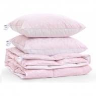Набор пуховый №1880 Bio-Pink Лето 90% пух (подушка 50x70 упругая) одеяло 140x205 см MirSon розовый