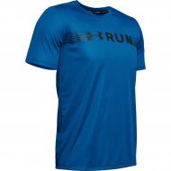 Футболка Under Armour UA RUN WARPED SHORTSLEEVE 1342960-417 р.L синий