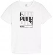 Футболка Puma GRAPHICS Wording Youth Tee 68029802 р.164 белый