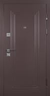 Дверь входная Abwehr MG3 (518+517) 096R (8019+ДБП) дуб полярный / RAL 8019 2050x960 мм правая