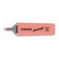 Маркер текстовый Stanger 1-5 мм пастель 10 шт. красный MARKER-TXT-STPASTR10