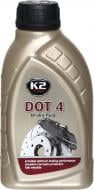 Тормозная жидкость K2 DOT-4 0,5 л (T104)