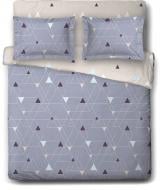 Комплект постельного белья Diamond 2,0 бежевый с голубым Ibodo