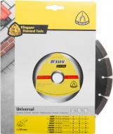 Диск алмазний відрізний Klingspor Turbo DT310U 230x2,6x22,2 універсальний Диск алмазний відрізний Klingspor Turbo DT310U 230x2,6x22,2 універсальний