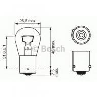 Автолампа накаливания Bosch PY21W 21 Вт 1 шт.(BO 1987302213)