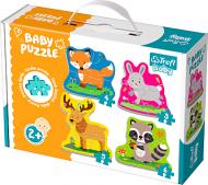 Пазли картонні Trefl Лісові тварини, 3-4-5-6 елементів