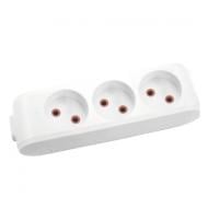 Колодка Viko Multi-Let без заземления 3 гн. без выключателя белый 90112300