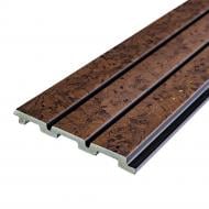 Реечная панель Sticker Wall темно-коричневая 120x2900x12мм (SW-00001737 )