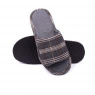Тапки домашние Twins Клеточка р. 42/43 коричневый