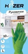 Рукавички медичні Hozer одноразові нітрилові р.9 (L) зелені 10 шт./уп.