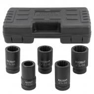 Набор головок ударных 1''(12гр.) (27, 32, 33, 36, 41 мм) Forcekraft 5 шт. FK-8051-9MPB