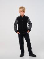 Бомбер для хлопчика Smil р.134 чорно-біло клітинка 116574