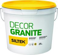 Декоративная штукатурка мозаичная Siltek DECOR GRANIT 25 кг красный