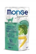 Корм влажный для котов Monge Adult тунец с брокколи и молодой кукурузой 80 г