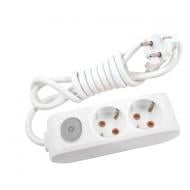 Удлинитель с выключателем Viko Multi-Let с заземлением 2 гн. белый 5 м 90118205