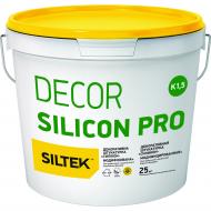 Декоративная штукатурка короед Siltek DECOR SILICON PRO База DА 2 мм 25 кг