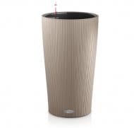 Кашпо пластиковое Lechuza Cilindro Color 32 (13956) круглый 13 л песочно-коричневый