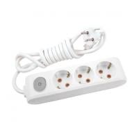 Удлинитель с выключателем Viko Multi-Let с заземлением 3 гн. белый 2 м 90118302