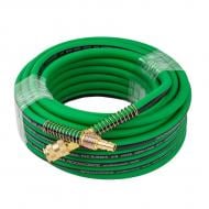 Шланг армированный ROCKFORCE воздушный резиновый армированный с фитингами 8х14 мм 15 м