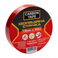 Лента изоляционная CARBON TAPE 19 мм 20 м красный