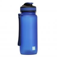 Бутылка для воды Line Art Flores 650 мл синяя