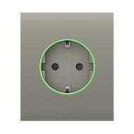 Панель центральная Ajax CenterCover (smart) [type F] для встроенной розетки Outlet Jeweller оливковый