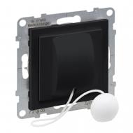 Выключатель кнопочный Legrand Suno без подсветки черный 721400