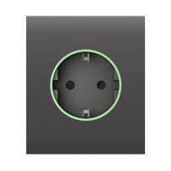 Панель центральная Ajax CenterCover (smart) [type F] для встроенной розетки Outlet Jeweller серый