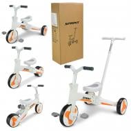 Велосипед трехколесный Shantou с родительской ручкой белый TR2612