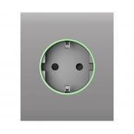 Панель центральная Ajax CenterCover (smart) [type F] fog для встроенной розетки Outlet Jeweller серый