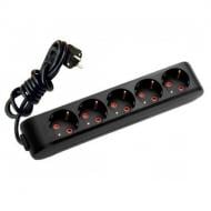 Удлинитель Viko Multi-Let с заземлением 5 гн. черный 2 м 90134502