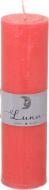 Свічка Рустік Циліндр червоний 55х200 мм Luna