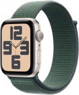 Смарт-годинник Apple Watch SE GPS 40mm starlight aluminium Case with Lake Green Sport Loop (MXEH3QH/A)