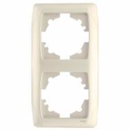 Рамка двухместная Viko Carmen вертикальная крем 90572002