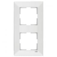 Рамка двухместная Viko Meridian вертикальная белый 90979022-WH